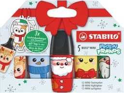 Stabilo STABILO 5er-Pack Textmarker Boss Mini "Frosty Friends" – Produktbild 1 von 1
