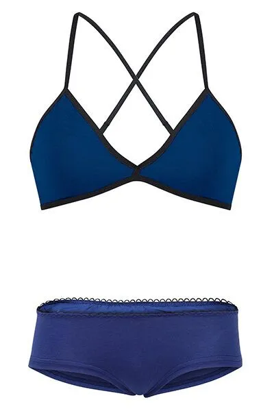 Frija Omina Frija Omina Set: Bio BH + Hipster dunkel, Blau, – Produktbild 3 von 4