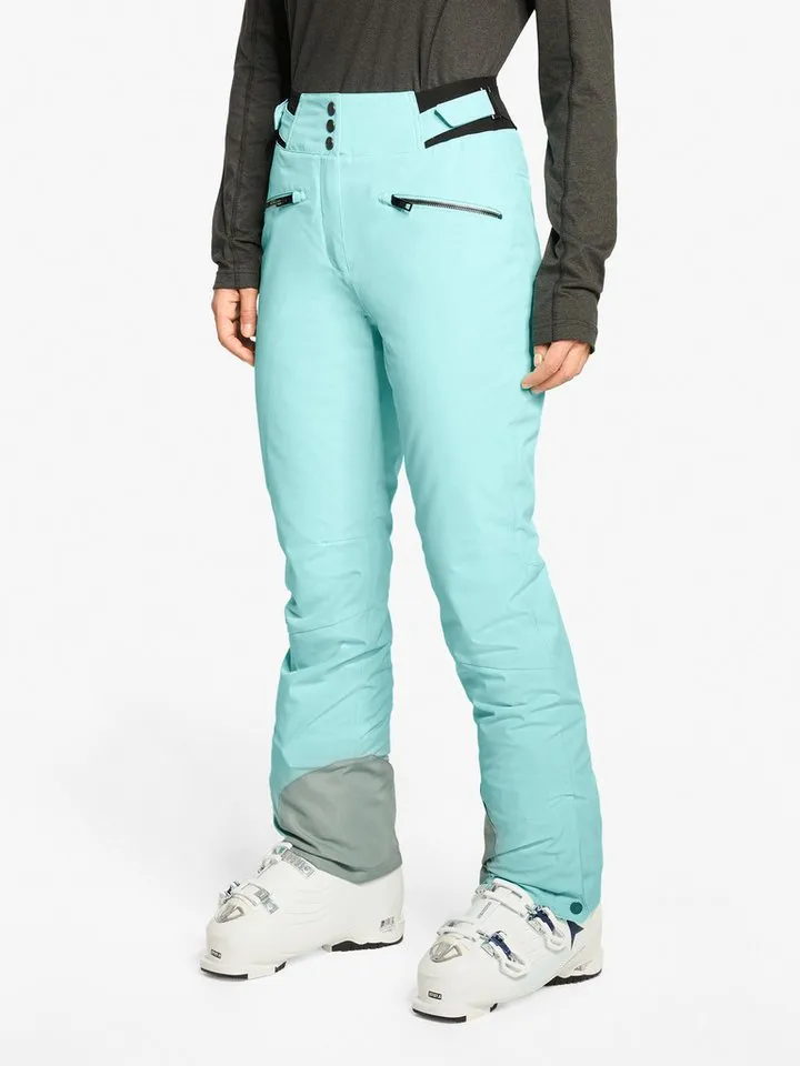 Ziener Ziener Skihose TILLA-Z AQUASHIELD® DAMEN Slim Fit, wasser- u. winddicht, atmungsaktiv, warm durch PrimaLoft®, Blau, – Produktbild 3 von 4