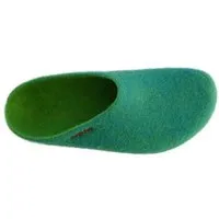 Gottstein Gottstein Magicfelt Filz Hausschuh aus 100 % Schurwolle (Merinowolle) Modell AN-709, Smaragd, – Produktbild 1 von 1