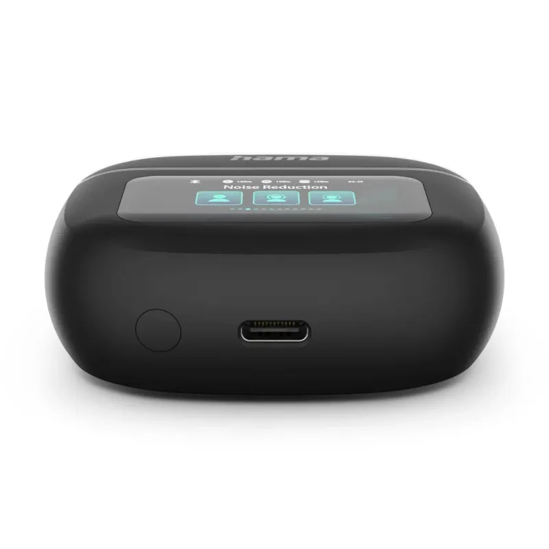 Hama Hama "Bluetooth®-Kopfhörer ""Spirit Touch"", TWS, ANC, mit Display, In-Ear, Schwarz (00221820)" – Produktbild 6 von 7