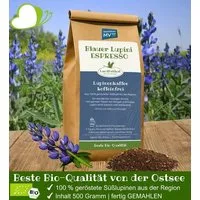 Bio Rösterei LandDelikat Bio-Rösterei LandDelikat Bio-Lupinenkaffee I Blauer Lupini ESPRESSO I gemahlen I 500g – Produktbild 1 von 1