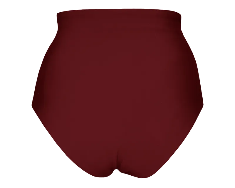 Anekdot Anekdot Damen vegan Core High Bikiniunterteil, Dunkelrot, – Produktbild 1 von 2