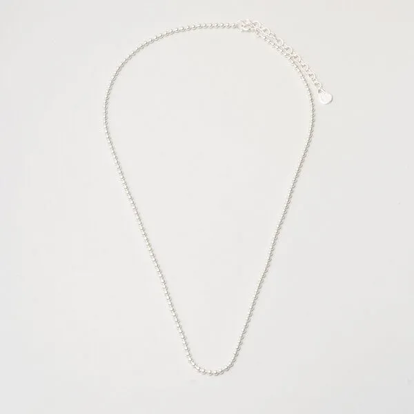fejn jewelry fejn jewelry Kette 'ball choker' - kurze Kugelkette, Silber, – Produktbild 1 von 3
