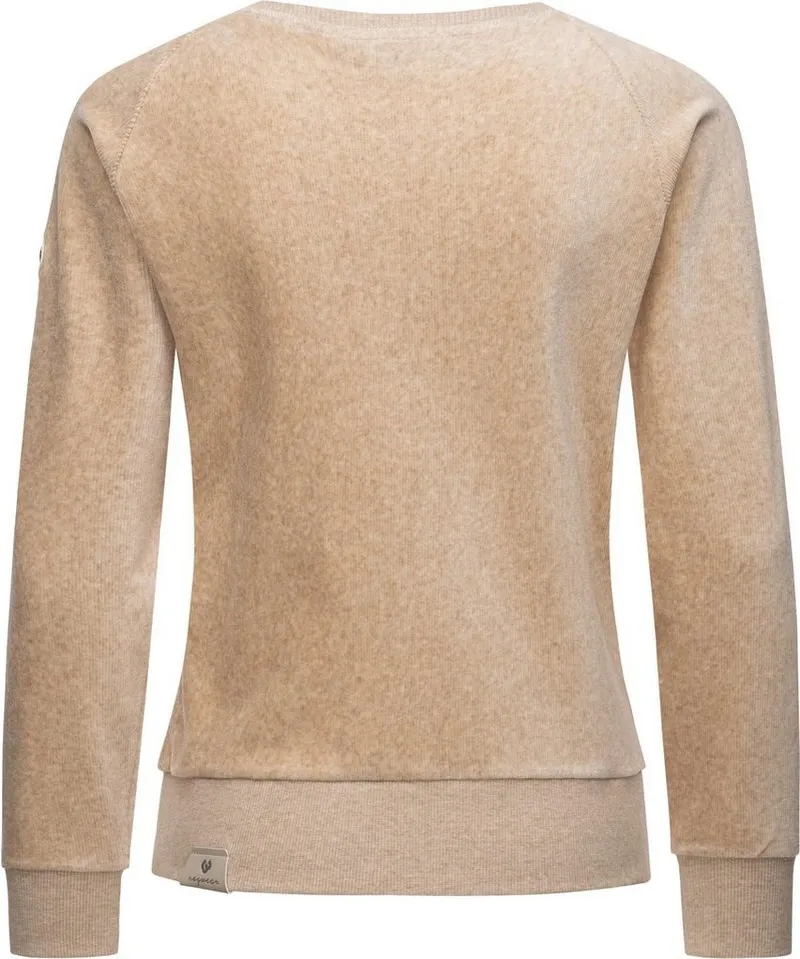 ragwear ragwear Sweater Johanka Velvet Stylischer Damen Pullover in Cord-Optik, Braun, – Produktbild 3 von 4