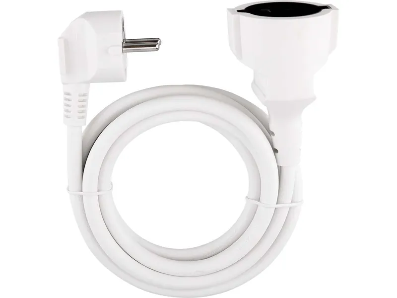 REV REV Schutzkontakt-Verlängerung H05VV-F 3G1,5², 2 m, weiß – Produktbild 1 von 1