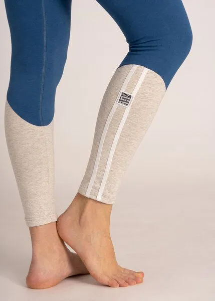 Bodyguard Bodyguard Upcycling Legging, Blaumelange/naturmelange, – Produktbild 4 von 5
