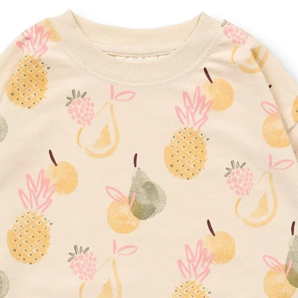Sense Organics Sense Organics Kinder Sweatshirt mit Früchtedruck, Modell DARI, Früchtedruck, – Produktbild 2 von 3