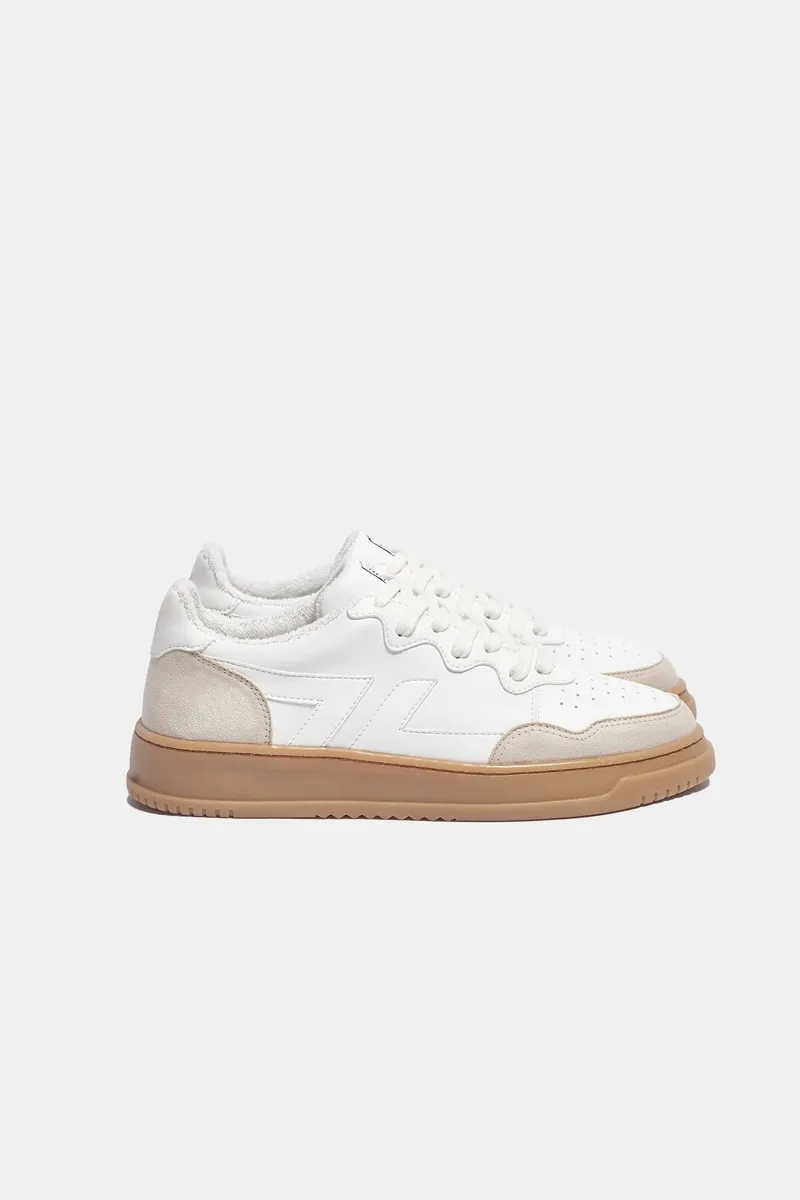 Zèta Zèta Herren vegan Sneaker Bêta B2 Weiß, Beige, – Produktbild 1 von 2