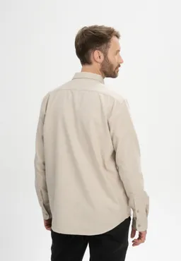 MELA MELA Herren vegan Hemd Flanell Sahel Birke – Produktbild 1 von 1