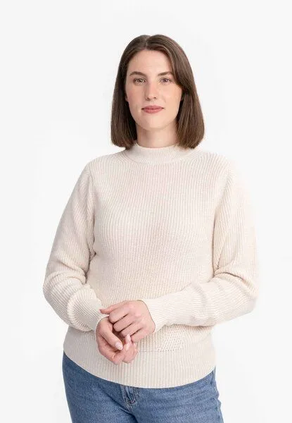 MELA Strickpullover RIYA | von MELA | Fairtrade & GOTS zertifiziert, Cream melange, – Produktbild 1 von 4