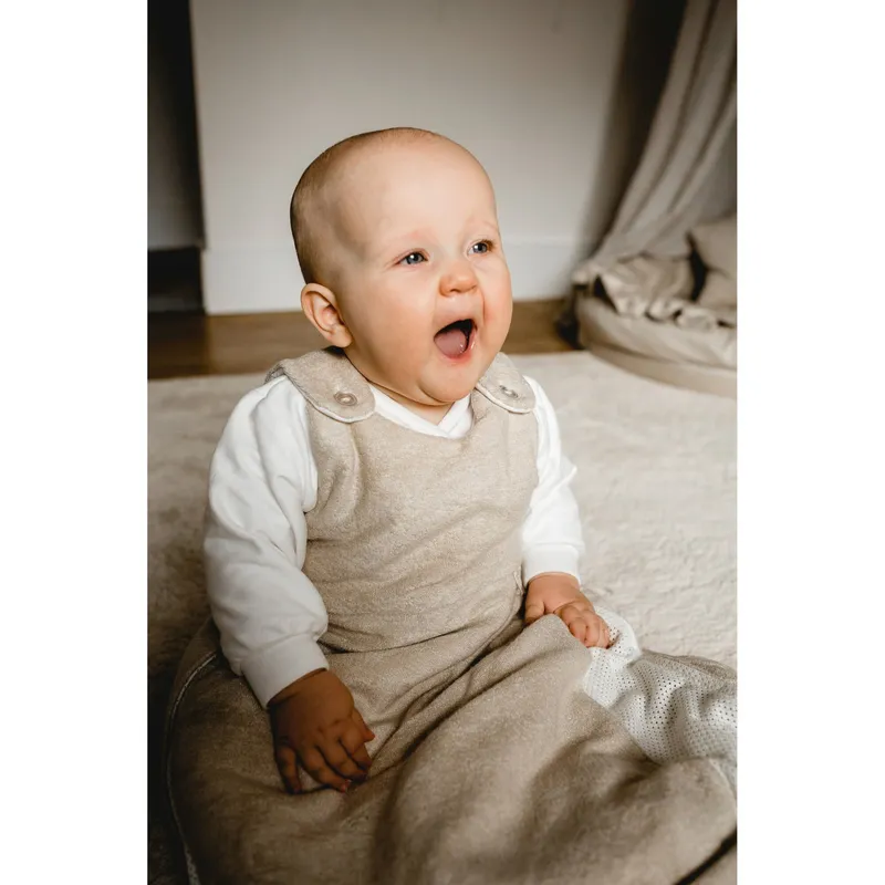 Alvi Alvi Baby-Mäxchen Ganzjahresschlafsack Frottier mit Belüftungssystem 2.5 TOG, Beige, – Produktbild 2 von 2