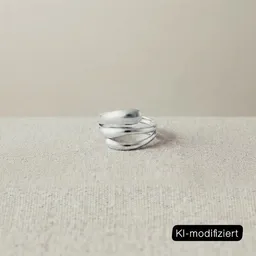 ELEKTROPULLI ELEKTROPULLI Größenverstellbarer Fine Round Triple Ring – Produktbild 1 von 1