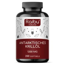 Raibu Natural Raibu Natural Krillöl | 200 Kapseln – Produktbild 1 von 1