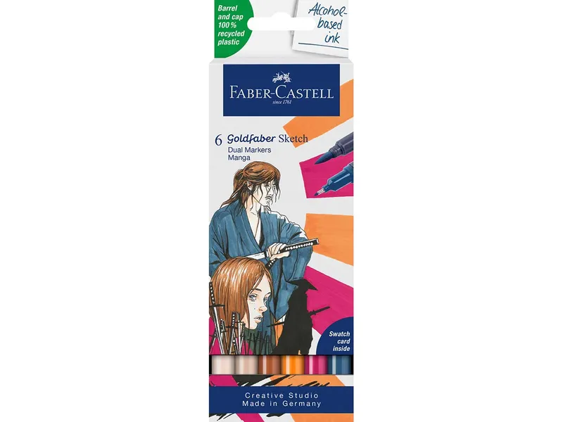 Faber-Castell Faber-Castell 6er-Etui Goldfaber Sketch Marker "Manga" – Produktbild 2 von 2