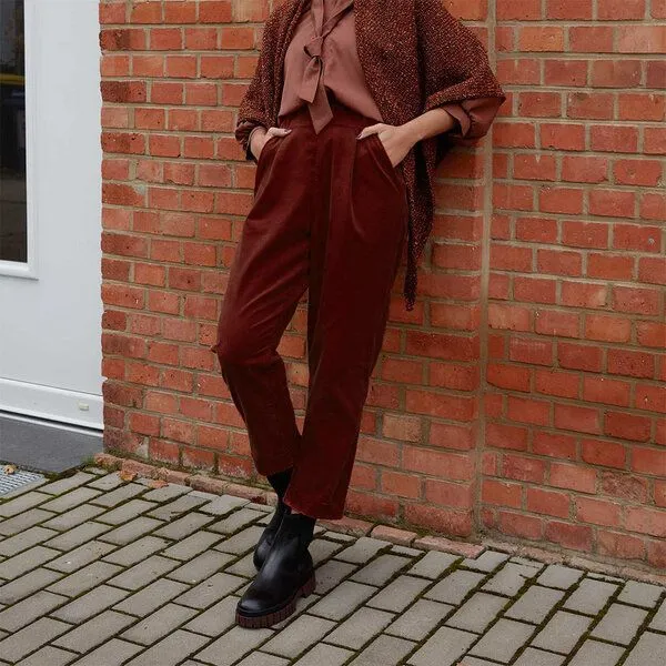 WiDDA berlin WiDDA berlin Cordhose SEPP aus Bio-Baumwolle, Rotbraun, – Produktbild 5 von 5
