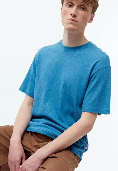 Givn Berlin Givn Berlin Leinen T-Shirt Modell: Lasse, Gentle blue (blau), – Produktbild 5 von 6