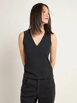 LANIUS LANIUS Top mit Spitzeneinsatz aus Bio-Baumwolle – Produktbild 1 von 1