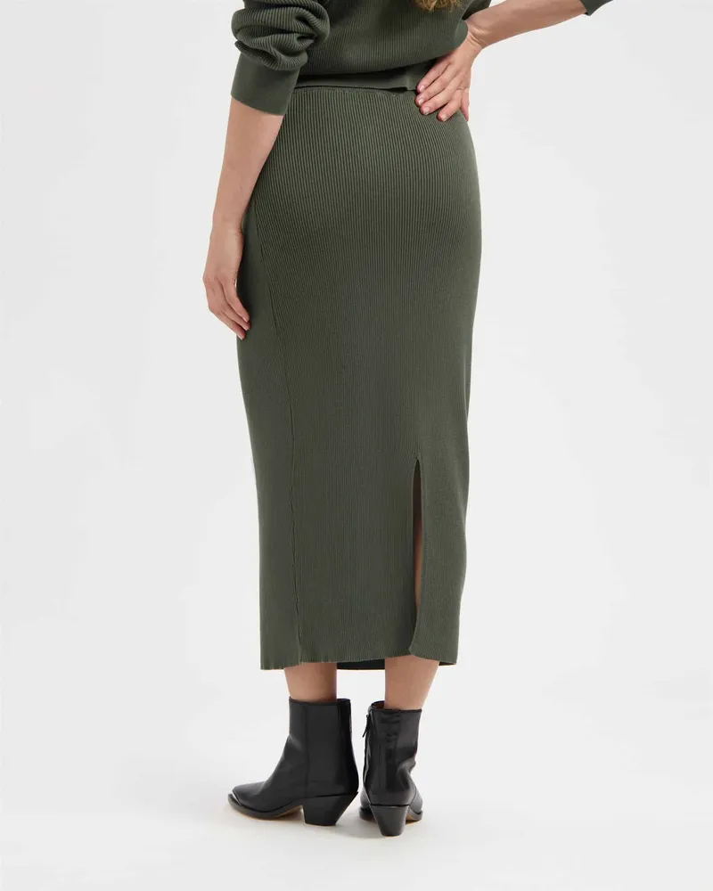 Kuyichi Kuyichi Damen vegan Rock Keira Grün, Olivgrün, – Produktbild 1 von 2