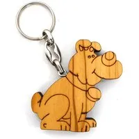 Mitienda Shop Mitienda Shop Schlüsselanhänger aus Holz - Hund – Produktbild 1 von 1
