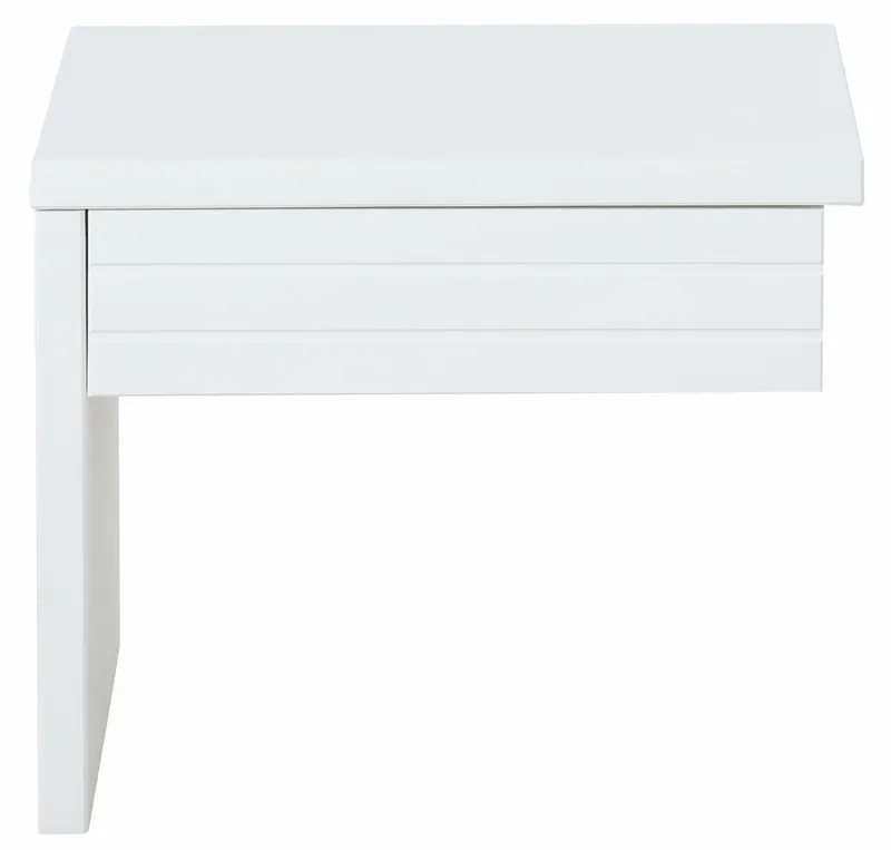 OTTO home Nachttisch "CAPRE", Made in Europe, FSC® zertifiziertes Massivholz, mit praktischer Schublade, pflegeleichte Oberfläche, Weiß, – Produktbild 3 von 5