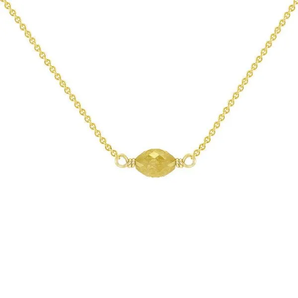 Eppi Eppi Goldener Choker mit gelbem Diamant Melodei, Gold, – Produktbild 1 von 4