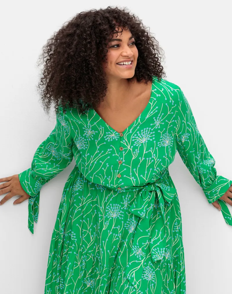 sheego by Joe Browns Maxikleid, Grün, – Produktbild 2 von 2