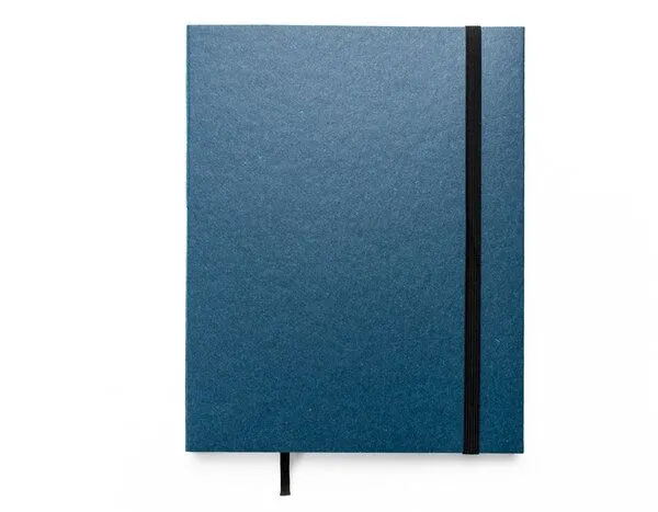tyyp tyyp Notizbuch A5 Schweizer Broschur – 100% Recyclingpapier, Blau ocean, – Produktbild 4 von 4