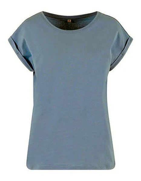 New Morning Studios New Morning Studios Ladies Extended Shoulder Tee Damen T-Shirt, Powder blue, – Produktbild 1 von 3