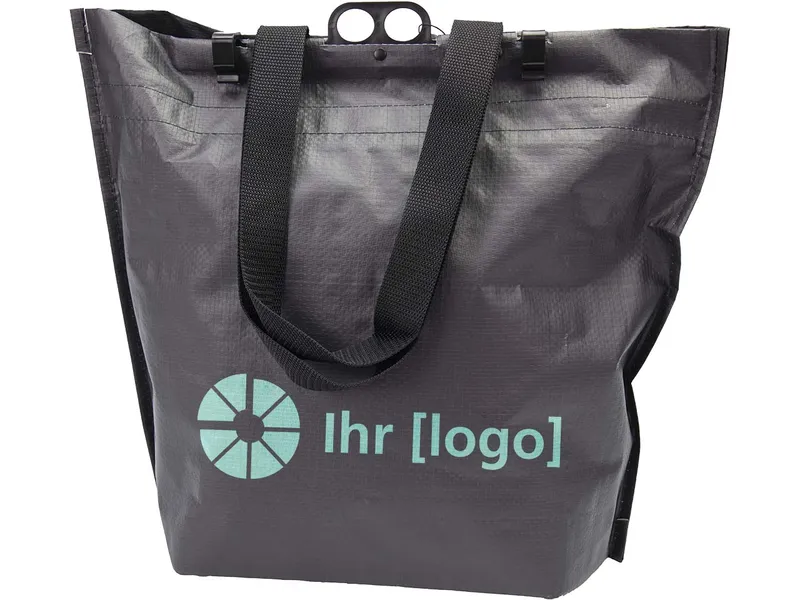 VASAD VASAD Fahrradtasche 'Re-Cycelt Shopper' aus recycelten PET-Flaschen, Schwarz, – Produktbild 1 von 1