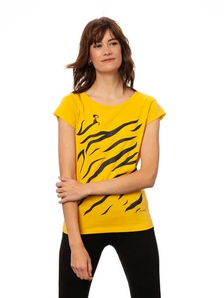 FellHerz FellHerz Damen T-Shirt Tiger Girl – Produktbild 5 von 5