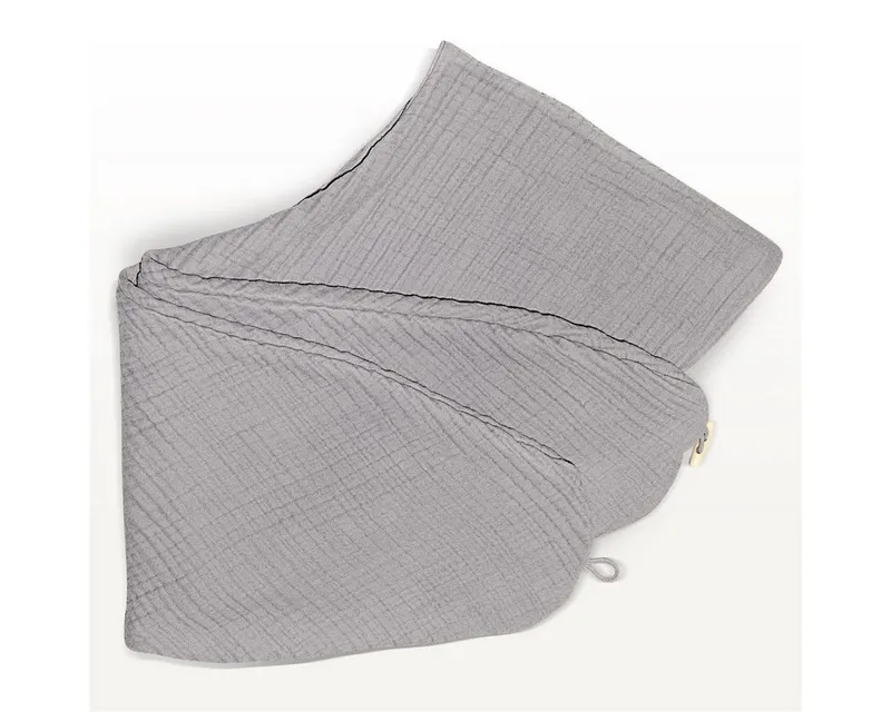 SEI Design Stillkissenbezüge Bezüg für Stillkissen Lagerungskissen Seitenschläferkissen 190x30 cm, Bio Baumwolle, Grau, – Produktbild 1 von 5