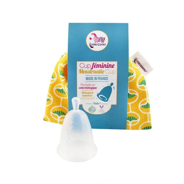 Lamazuna Lamazuna Menstruationstasse mit Bio-Baumwollsäckchen - 2 verschiedene Größen – Produktbild 1 von 2