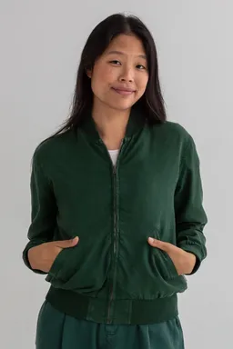 TWOTHIRDS TWOTHIRDS Damen vegan Jacke Vulcano Dunkelgrün – Produktbild 1 von 1