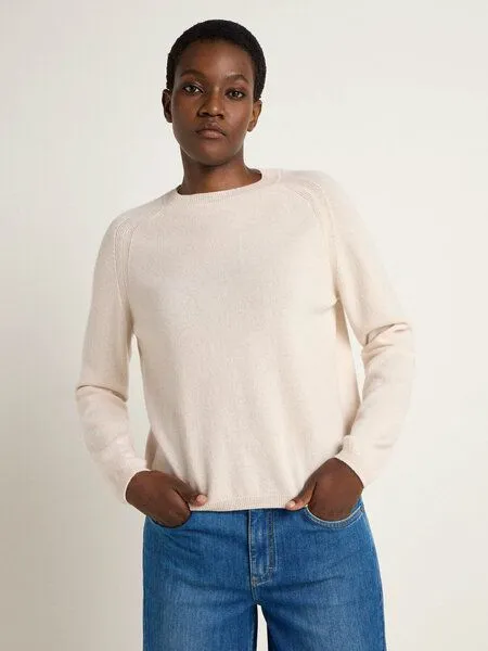 LANIUS LANIUS Pullover aus Bio-Kaschmir, Off white, – Produktbild 1 von 4