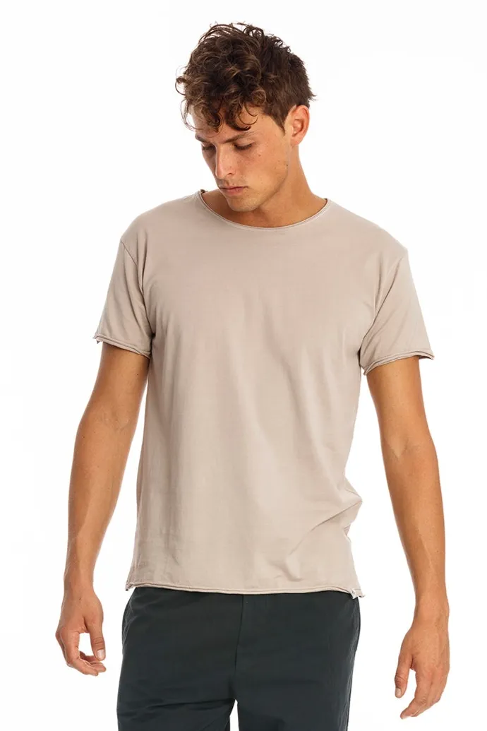 RAVENS VIEW IBIZA RAVENS VIEW IBIZA Herren vegan T-Shirt Rundhalsausschnitt Wild Stone Grey, Beige, – Produktbild 2 von 2