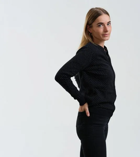 Gary Mash GARY MASH Cardigan Jodie aus Biobaumwolle, Schwarz-weiß (schwarz), – Produktbild 4 von 4