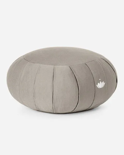 Lotuscrafts Lotuscrafts Zafu Meditationskissen Zen - Sitzhöhe 15cm - GOTS Zertifiziert, Light taupe, – Produktbild 1 von 4