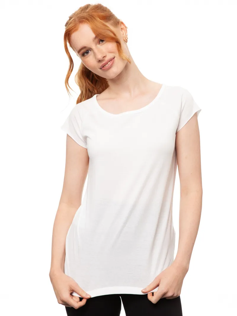 FellHerz FellHerz 3er Pack Damen T-Shirt, Weiss, – Produktbild 1 von 5