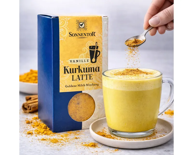 SONNENTOR SONNENTOR Bio Kurkuma Latte Pulver, 1 er 60 g – Produktbild 2 von 3