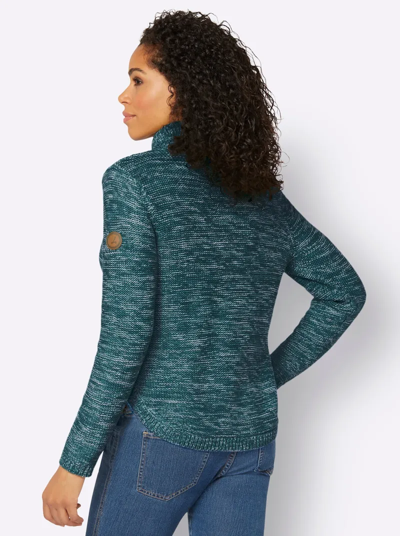 Witt Pullover petrol-meliert, Petrol-meliert, – Produktbild 2 von 2