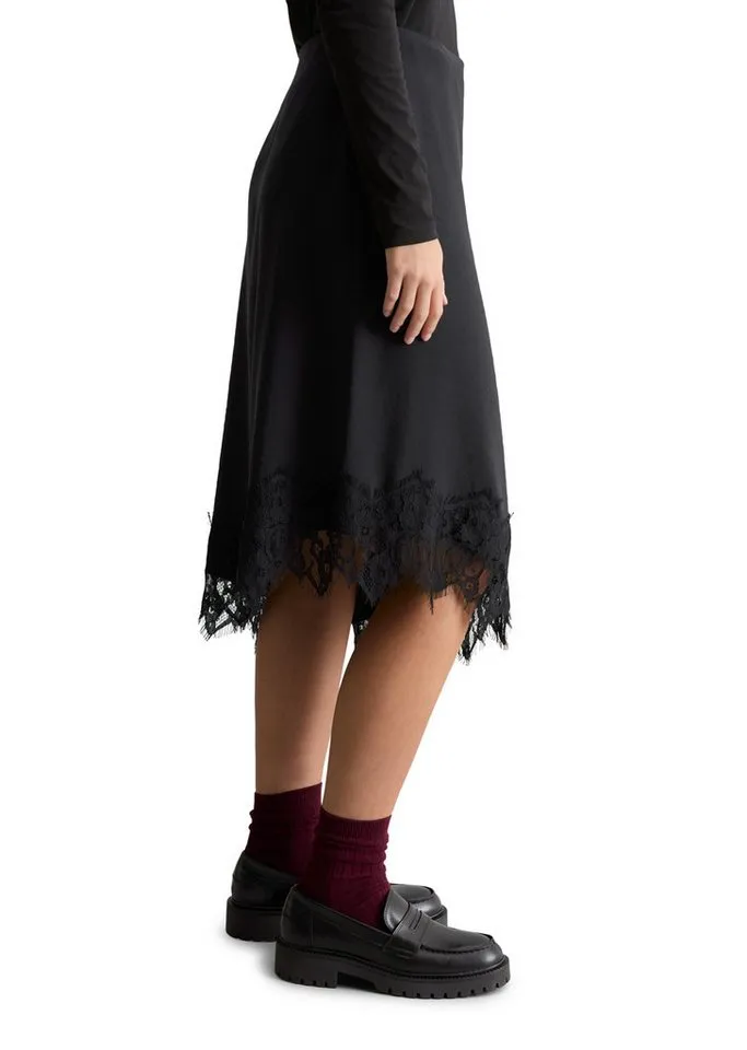 Marc O'Polo DENIM Webrock aus TENCEL™ Modal, Schwarz, – Produktbild 2 von 5