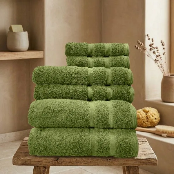 NATURAWALK NATURAWALK Handtuch aus 100% Bio-Baumwolle Milano Deluxe, Grün, – Produktbild 1 von 2