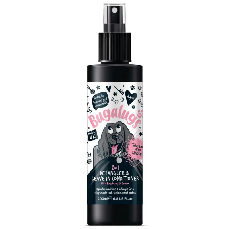 Bugalugs Bugalugs Fellentwirrungsspray 2 in 1 Himbeere & Zitrone 200 ml – Produktbild 1 von 2