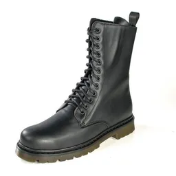 Fairticken Fairticken ALVORA HIGH vegane 12 Loch All-Year Stiefel Unisex (schwarz) – Produktbild 1 von 1