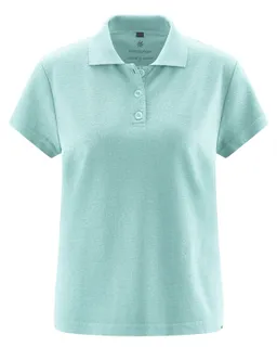 HempAge Hempage Damen vegan Polohemd See Blau – Produktbild 1 von 1