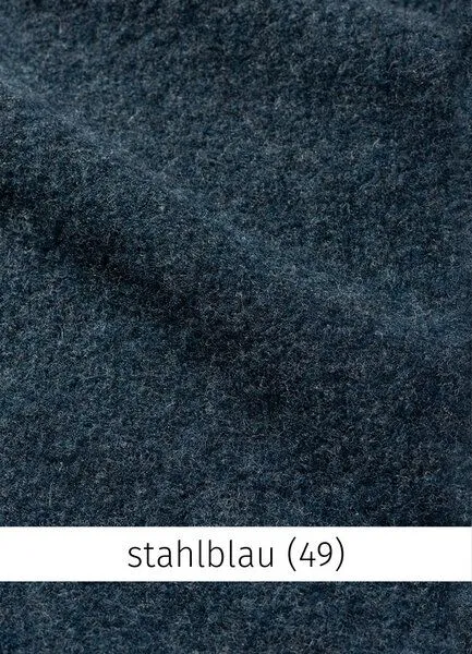 Heidekönigin Heidekönigin Walkmantel mit Kapuze, Stahlblau, – Produktbild 1 von 4