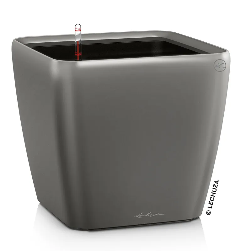 Lechuza® Lechuza® 'Quadro LS 28', anthrazit, ca. 28 x 28 x H 26 cm, Grau, – Produktbild 1 von 1