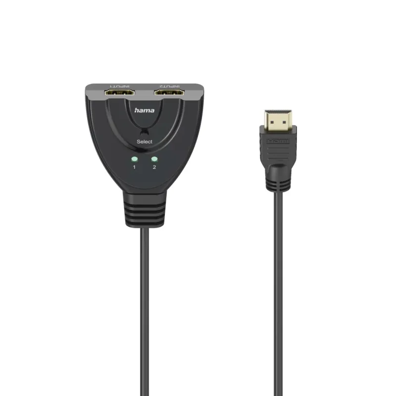 Hama Hama 4K HDMI™-Umschalter 2x1, 2x HDMI™-Buchse - 1x HDMI™-Stecker – Produktbild 3 von 3