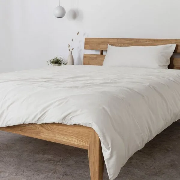AGA.PIE AGA.PIE Bettwäsche-Set aus 100% Lyocell aus Bambuscellulose, für Allergiker, Creme, – Produktbild 1 von 5